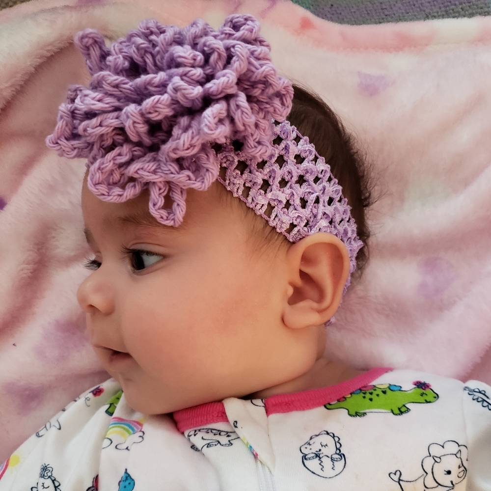 Baby crochet headband